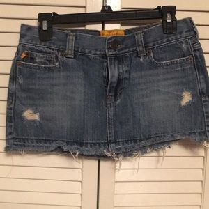 Hollister mini jean skirt!